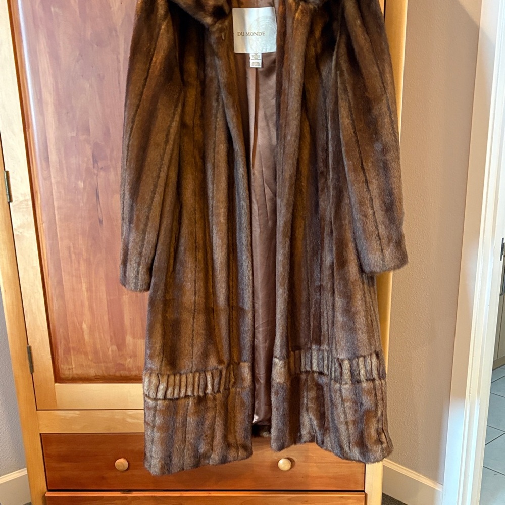 Dumonde Brown Full-Length Fur Coat